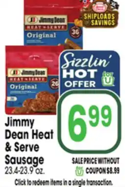 Jewel-Osco Jimmy Dean Heat & Serve Sausage offer