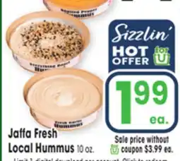 Jewel-Osco Jaffa Fresh Local Hummus offer