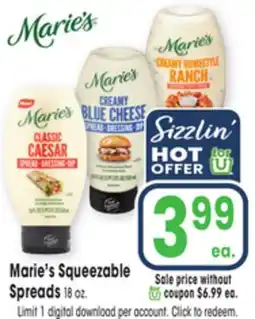 Jewel-Osco Marie's Squeezable Spreads offer