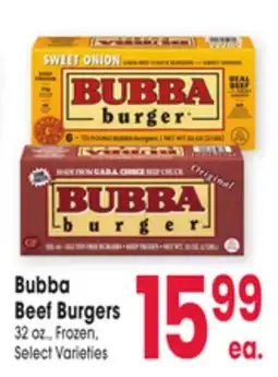 Jewel-Osco Bubba Beef Burgers offer