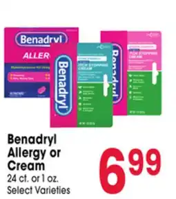 Jewel-Osco Benadryl Allergy or Cream offer