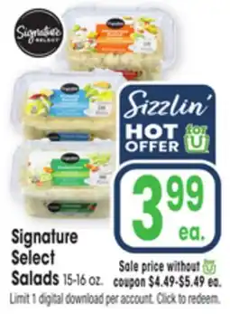 Jewel-Osco Signature Select Salads offer