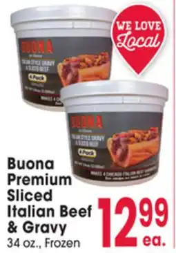 Jewel-Osco Buona Premium Sliced Italian Beef & Gravy offer