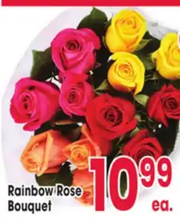 Jewel-Osco Rainbow Rose Bouquet offer