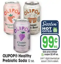 Jewel-Osco OLIPOP Healthy Prebiotic Soda offer
