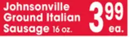Jewel-Osco Johnsonville Ground Italian Sausage offer