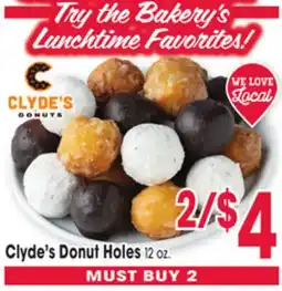 Jewel-Osco Clyde's Donut Holes offer