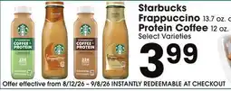 Jewel-Osco Starbucks Frappuccino offer
