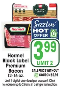 Jewel-Osco Hormel Black Label Premium Bacon offer