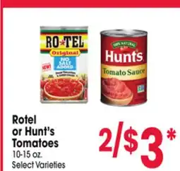 Jewel-Osco Rotel or Hunt's Tomatoes offer