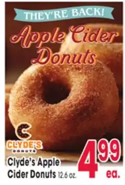 Jewel-Osco Clyde's Apple Cider Donuts offer