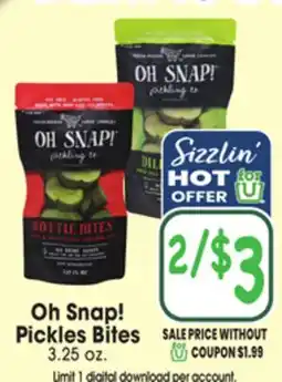 Jewel-Osco Oh Snap! Pickle Bites offer
