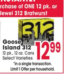 Jewel-Osco Goose Island 312 offer