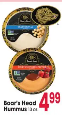 Jewel-Osco Boar's Head Hummus offer
