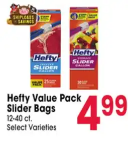 Jewel-Osco Hefty Value Pack Slider Bags offer