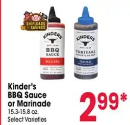 Jewel-Osco Kinder's BBQ Sauce or Marinade offer