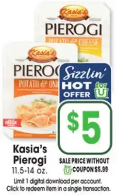 Jewel-Osco Kasia's Pierogi offer