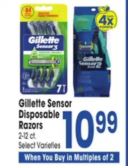 Jewel-Osco Gillette Sensor Disposable Razors offer