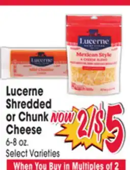 Jewel-Osco Lucerne Shredded or Chunk Cheese offer