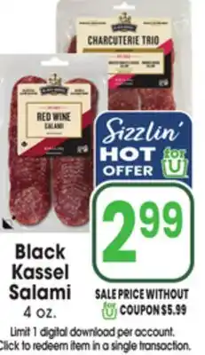 Jewel-Osco Black Kassel Salami offer