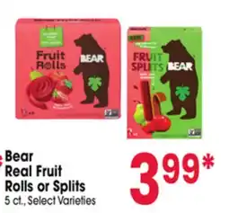 Jewel-Osco Bear Real Fruit Rolls or Splits offer