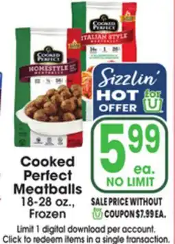Jewel-Osco Cooked Perfect Meatballs offer