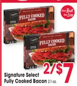 Jewel-Osco Signature Select Fully Cooked Bacon offer