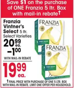 Jewel-Osco Franzia Vintner's Select offer