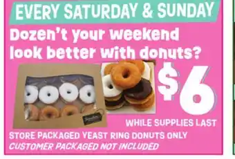 Jewel-Osco STORE PACKAGED YEAST RING DONUTS offer