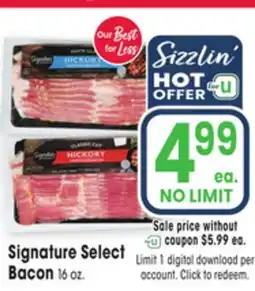 Jewel-Osco Signature Select Bacon offer
