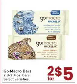 Jewel-Osco Go Macro Bars offer