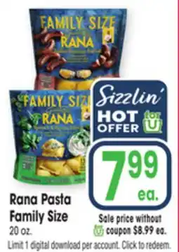 Jewel-Osco Rana Pasta Family Size offer