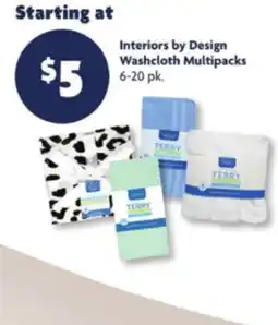 Family Dollar Interiors by Design Washcloth Multipacks offer
