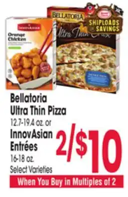 Jewel-Osco Bellatoria Ultra Thin Pizza or InnovAsian EntrΓ©es offer