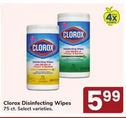 Jewel-Osco Clorox Disinfecting Wipes offer