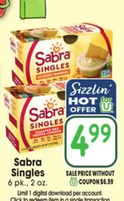 Jewel-Osco Sabra Singles offer