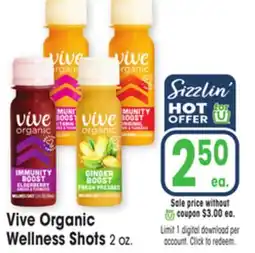 Jewel-Osco Vive Organic Wellness Shots offer