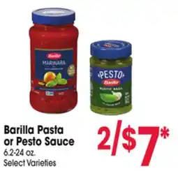 Jewel-Osco Barilla Pasta or Pesto Sauce offer