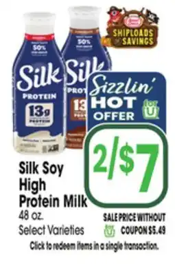Jewel-Osco Silk Soy High Protein Milk offer