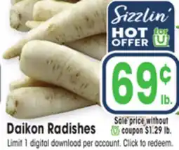 Jewel-Osco Daikon Radishes offer