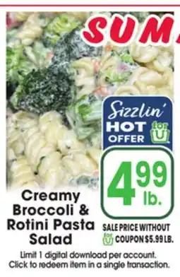 Jewel-Osco Creamy Broccoli & Rotini Pasta Salad offer
