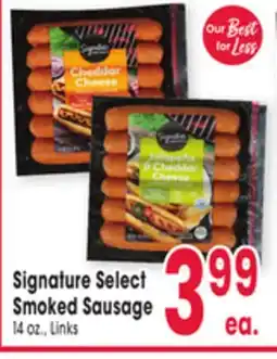 Jewel-Osco Signature Select Smoked Sausage offer