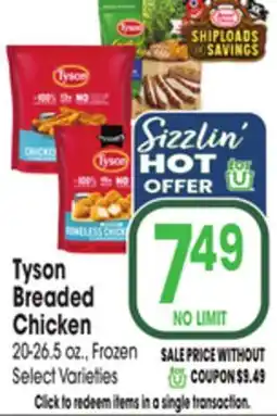 Jewel-Osco Tyson Breaded Chicken offer