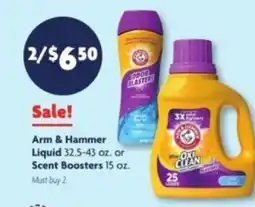 Family Dollar Arm & Hammer Liquid or Scent Boosters offer