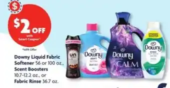 Downy liquid fabric softener or scent boosters or fabric rinse