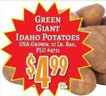 Trade Fair Supermarket Green Giant Idaho Potatoes offer