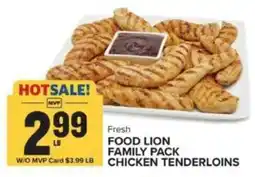 Food Lion Food Lion family pack chicken tenderloins offer