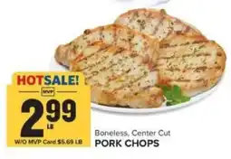 Food Lion MVP Boneless, Center Cut Pork Chops offer