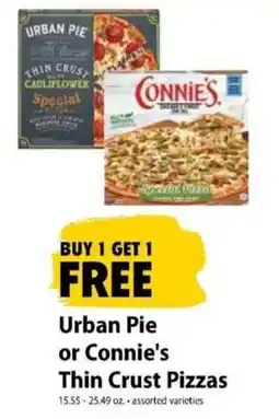 Festival Foods Urban Pie or Connie's Thin Crust Pizzas offer