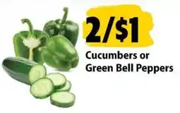 Festival Foods Cucumbers or Green Bell Peppers offer